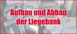 Aufbau und Abbau der Liegebank